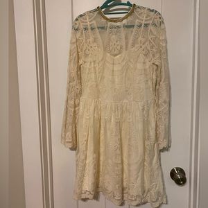 Altar’d State lace dress with beaded collar